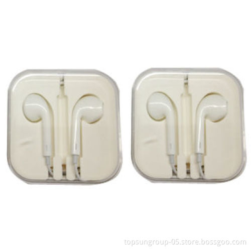Wired earphones with remote and mic, ideal for iPhone 5/4G/3G, iPad, iPod and More